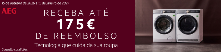 Reembolso Maquinas Roupa AEG - 50€ Reembolso Maquinas Roupa AEG - 50€