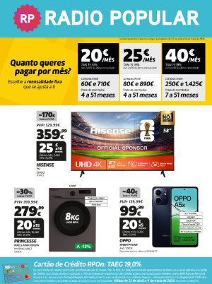 Escolhe a mensalidade fixa que se ajusta a ti