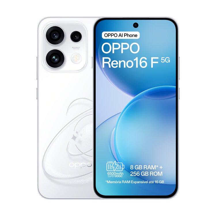 Smartphone Oppo Reno16 F 5g 256 Branco - €599.99